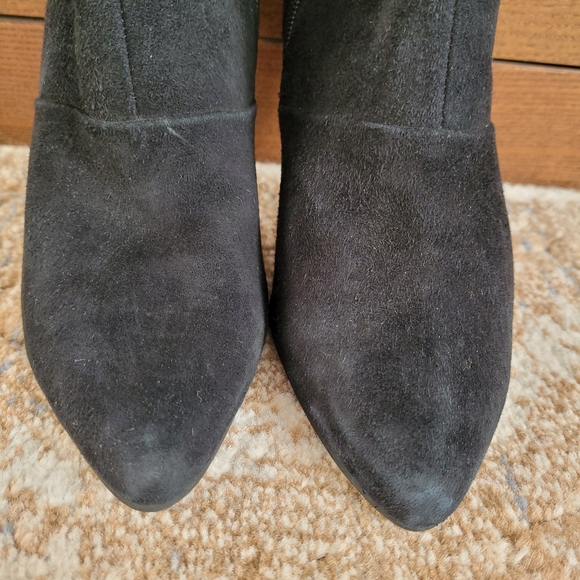 Gucci Vintage Pointed Toe High Knee Suede Boots With Stiletto Heels - Picture 15 of 15